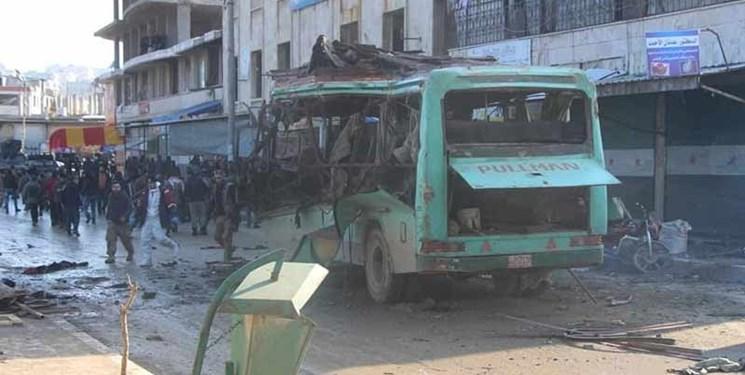 انفجار خودروی بمب گذاری شده در شهر حلب سوریه