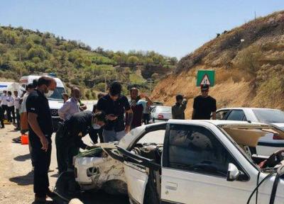 3 کشته و 6 مصدوم در پی واژگونی پژو پارس در محور یاسوج به اصفهان