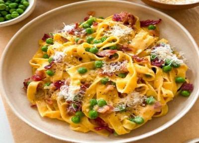 طرز تهیه پاستا کاربونارا ایتالیایی خانگی