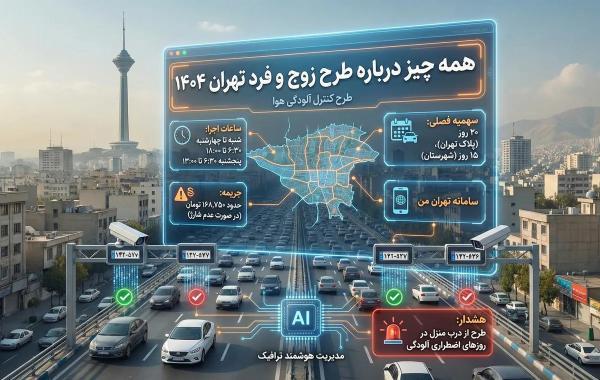 همه چیز درباره طرح زوج و فرد تهران 1404؛ ساعات، جریمه و خرید